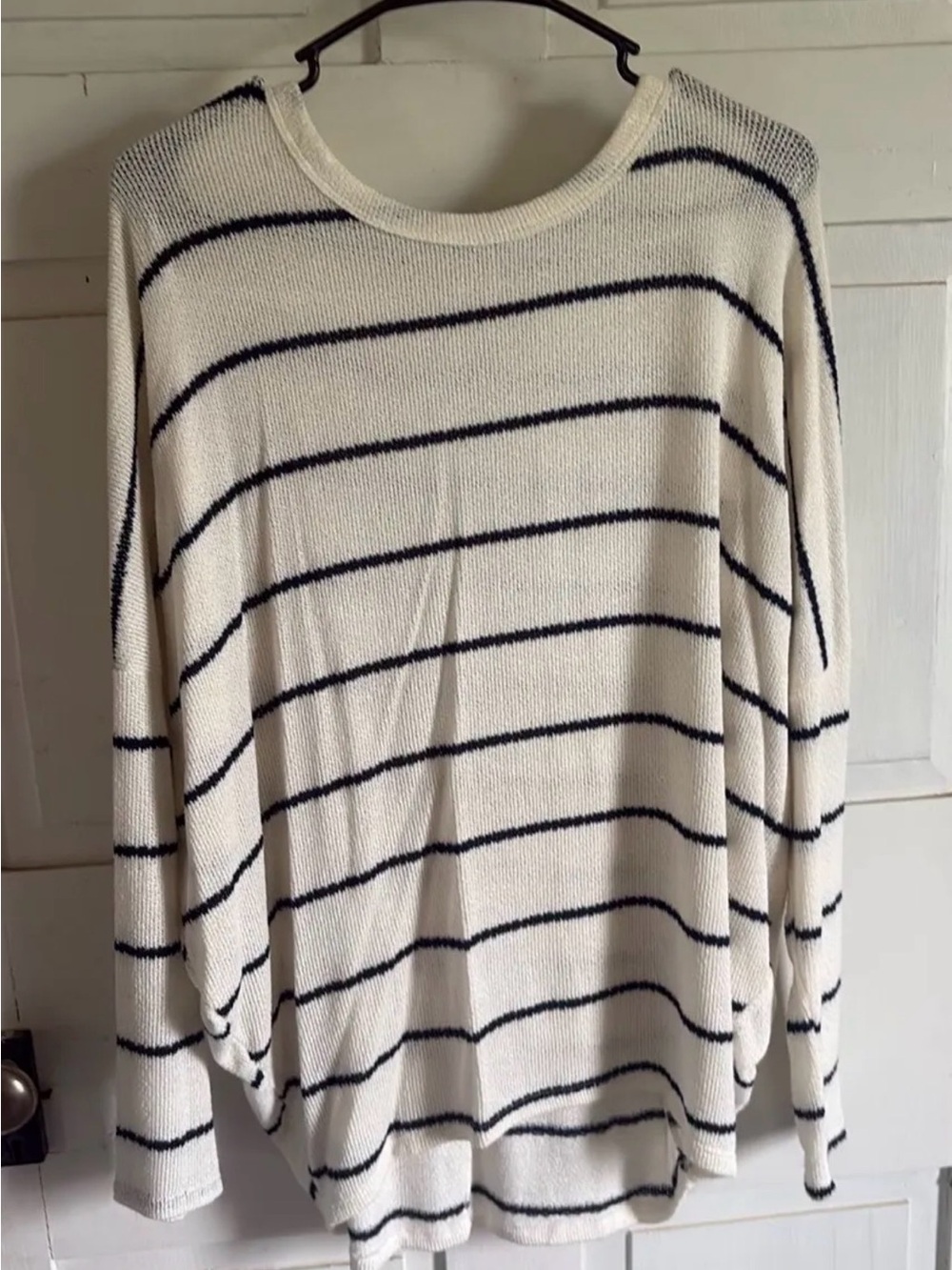 Women’s Striped Lightweight Knit Top from francesca’s